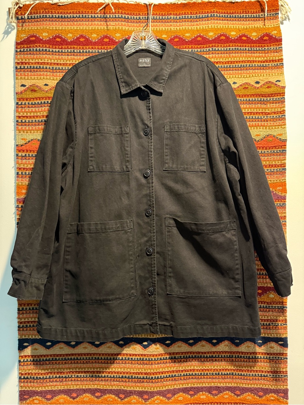 esby Black Denim Sammie Jacket - Picture 5 of 8